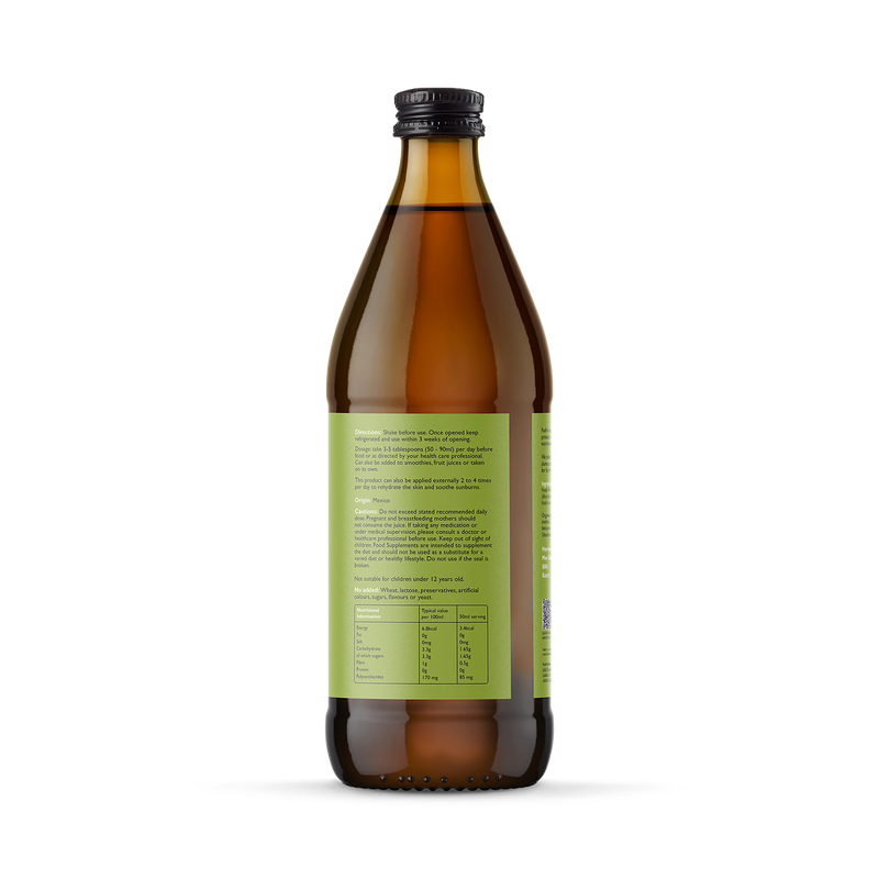 Fushi organic aloe vera juice 1L, UK version