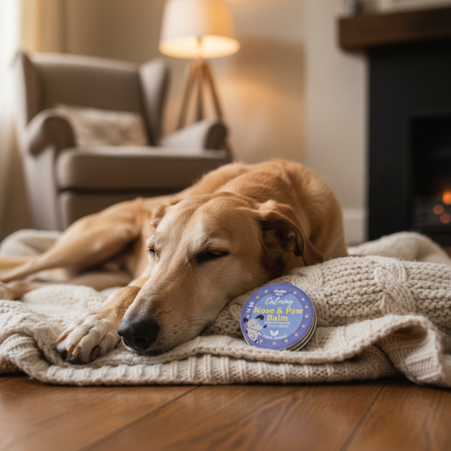 Nilaqua organic calming chamomile nose and paw balm, imported from the UK