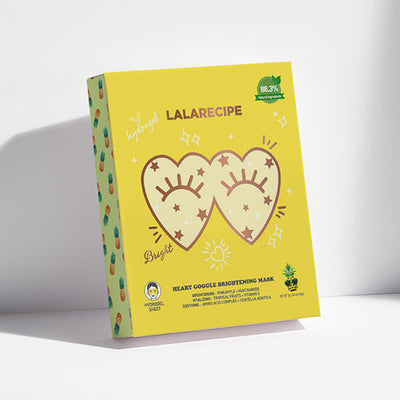 Superdrug LALARECIPE Hjerte Goggle Lysnende Maske Ark Ansiktsmaske- Kjøp online hos McGrocer