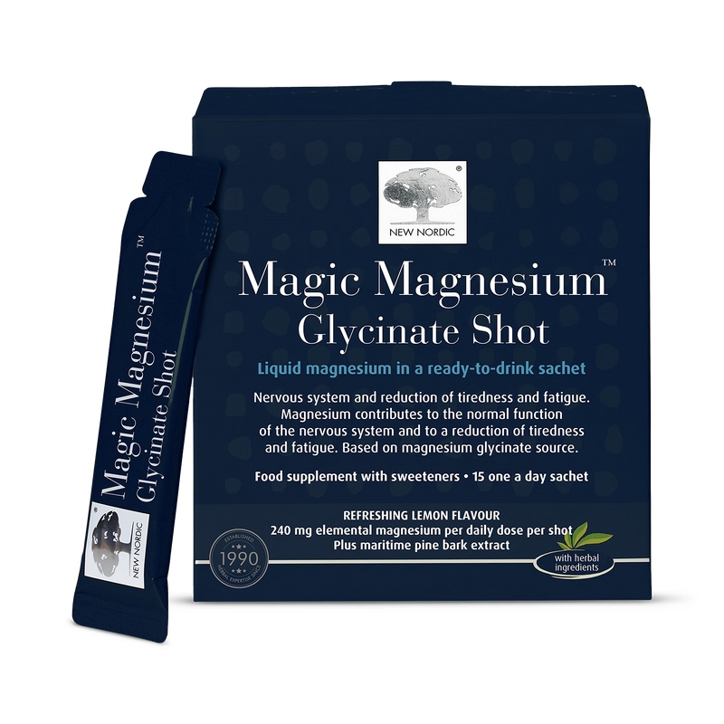 New Nordic magnesium glycinate liquid sachets 15 pack, UK version