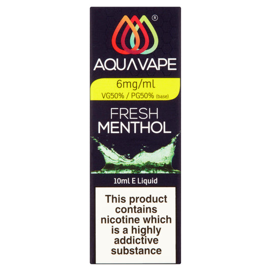 Aquavape Fresh Menthol 6mg Electronic cigarettes Sainsburys   