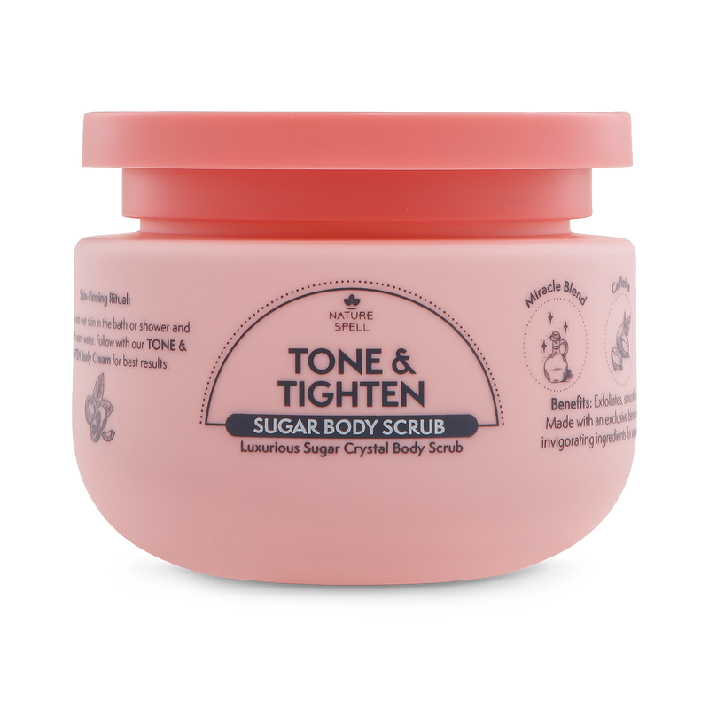 Nature Spell Tone & Tighten Sugar Body Scrub 250ml (British brand)