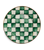 MacKenzie-Childs Emerald Check salad plate 20cm, imported from the UK