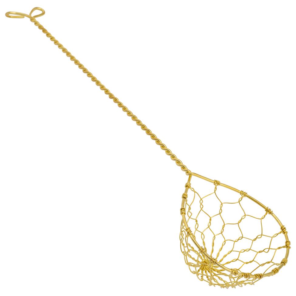 Brass wire skimmer 2.5 inch kitchen tool, imported from the UK