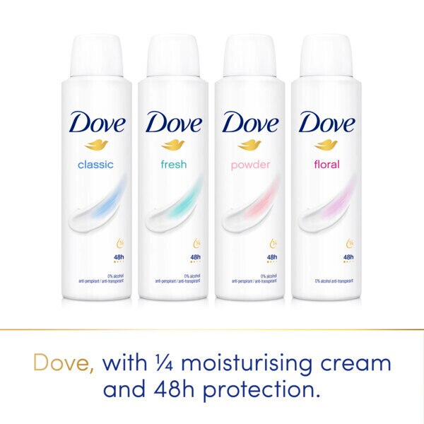 Dove Women Powder Anti-Perspirant Deodorant Spray 200ml GOODS Superdrug   