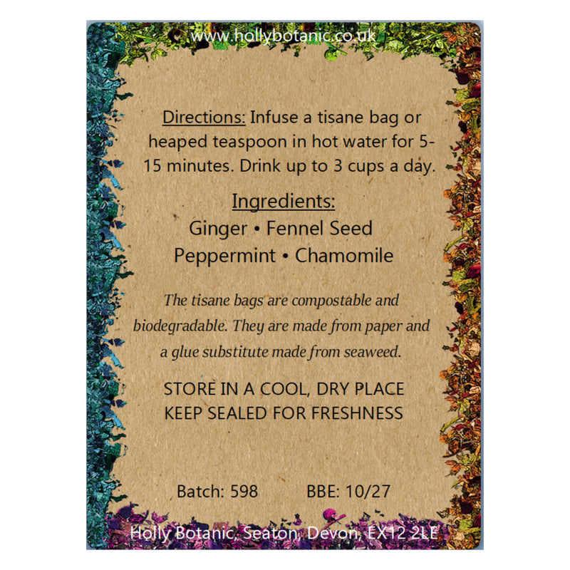 Holly Botanic morning sickness tisane loose leaf 40 cup - British product