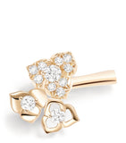 Piaget Rose ear clip in 18kt rose gold with diamonds (British brand)