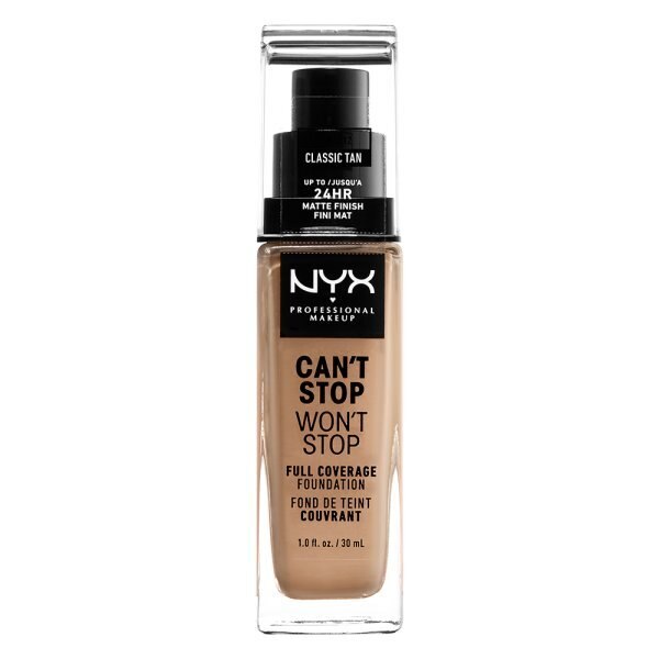 NYX Professional Makeup Cant Stop Foundation Porcelain GOODS Superdrug CLASSIC TAN  