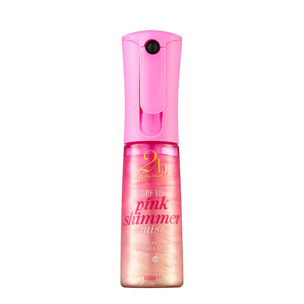 2bTanned Pink Shimmer Mist SPF15 100ml - British product