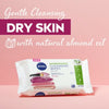 Nivea cleansing wipes dry skin 20s, imported from the UK
