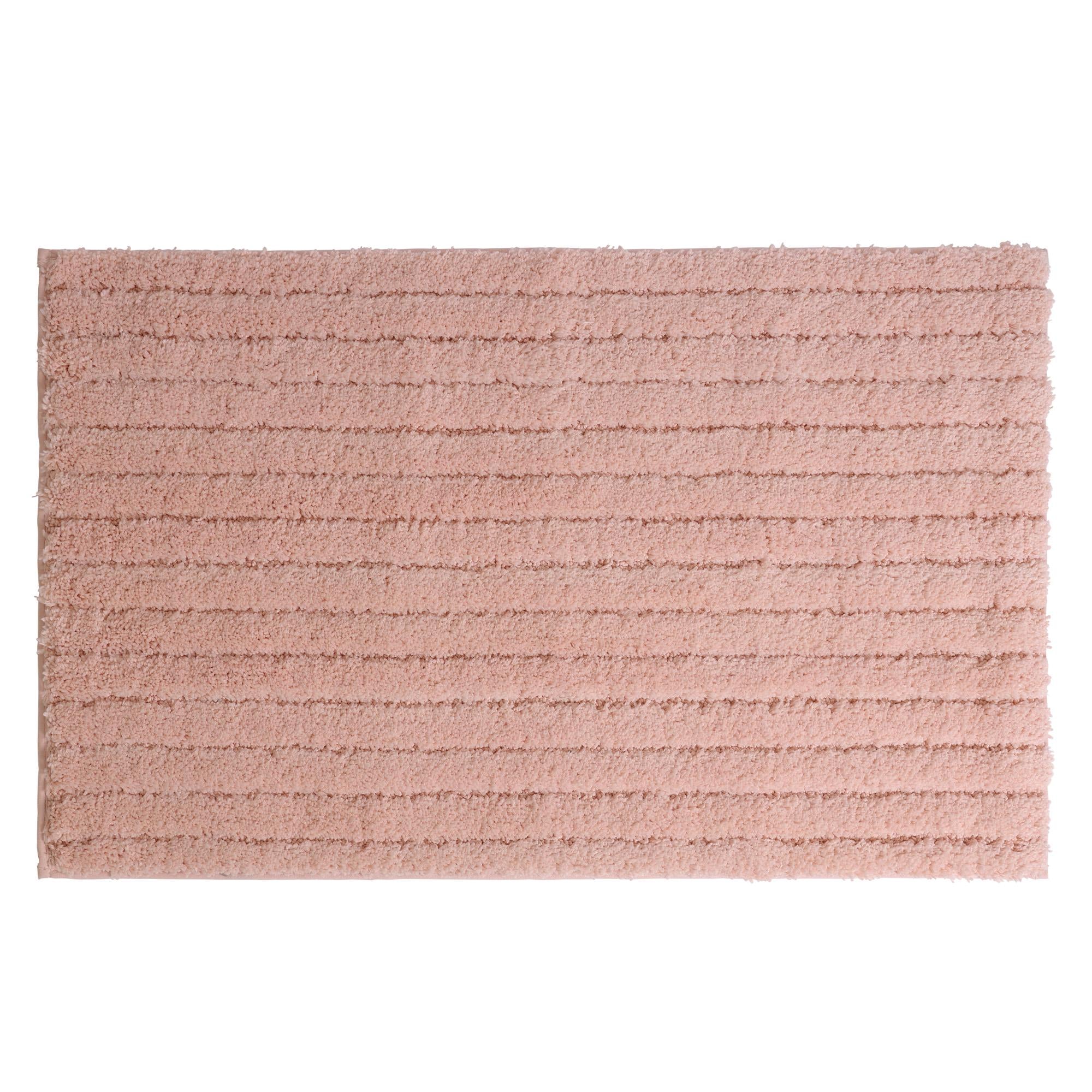 Habitat Ribbed Blush Bath Mat GOODS Sainsburys   