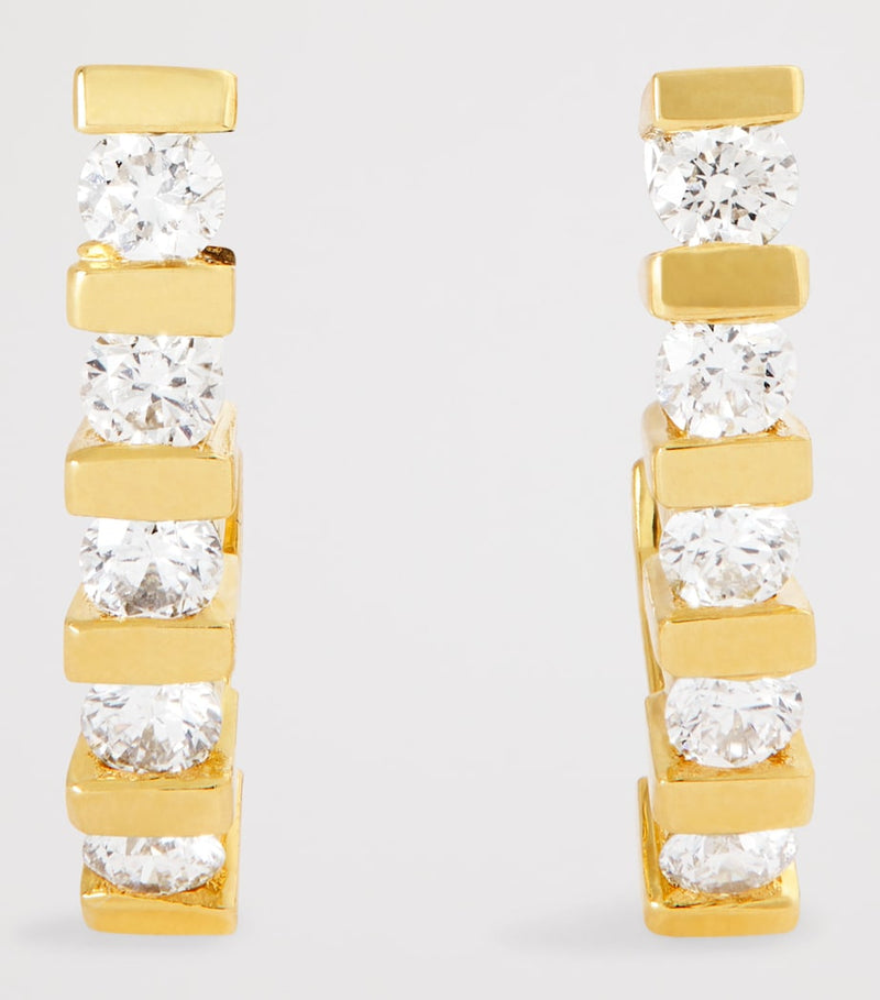 Jennifer Meyer Edith Bar Stud Earrings - British product