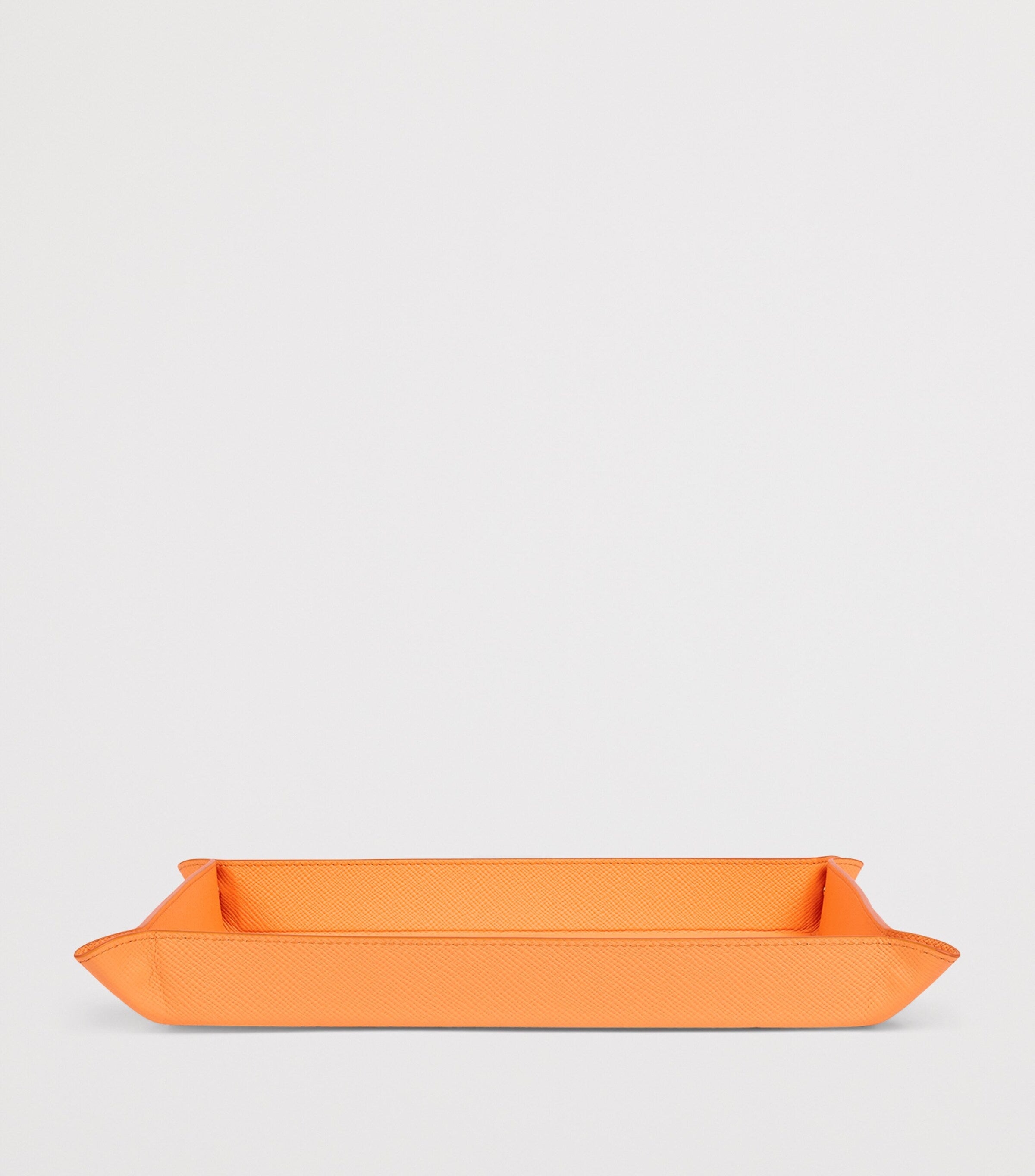 Smythson Large Panama Rectangular Leather Trinket Tray (British brand)