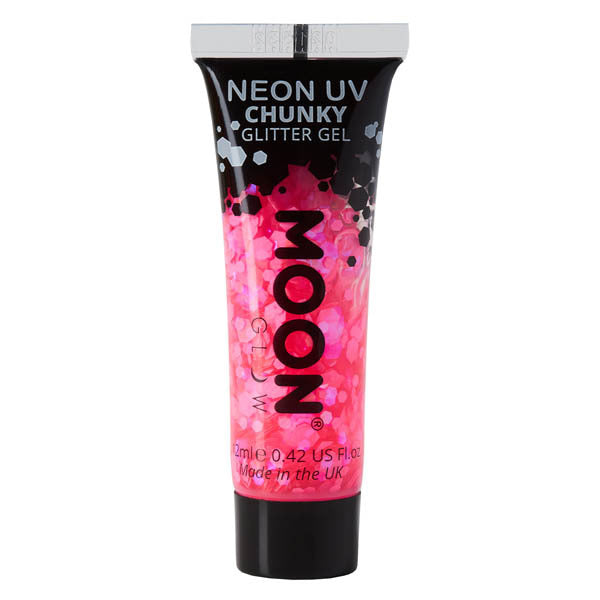 Moon Glow hot pink glitter gel - British product