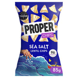 Properchips Sea Salt Lentil Chips 85g Sharing crisps Sainsburys   