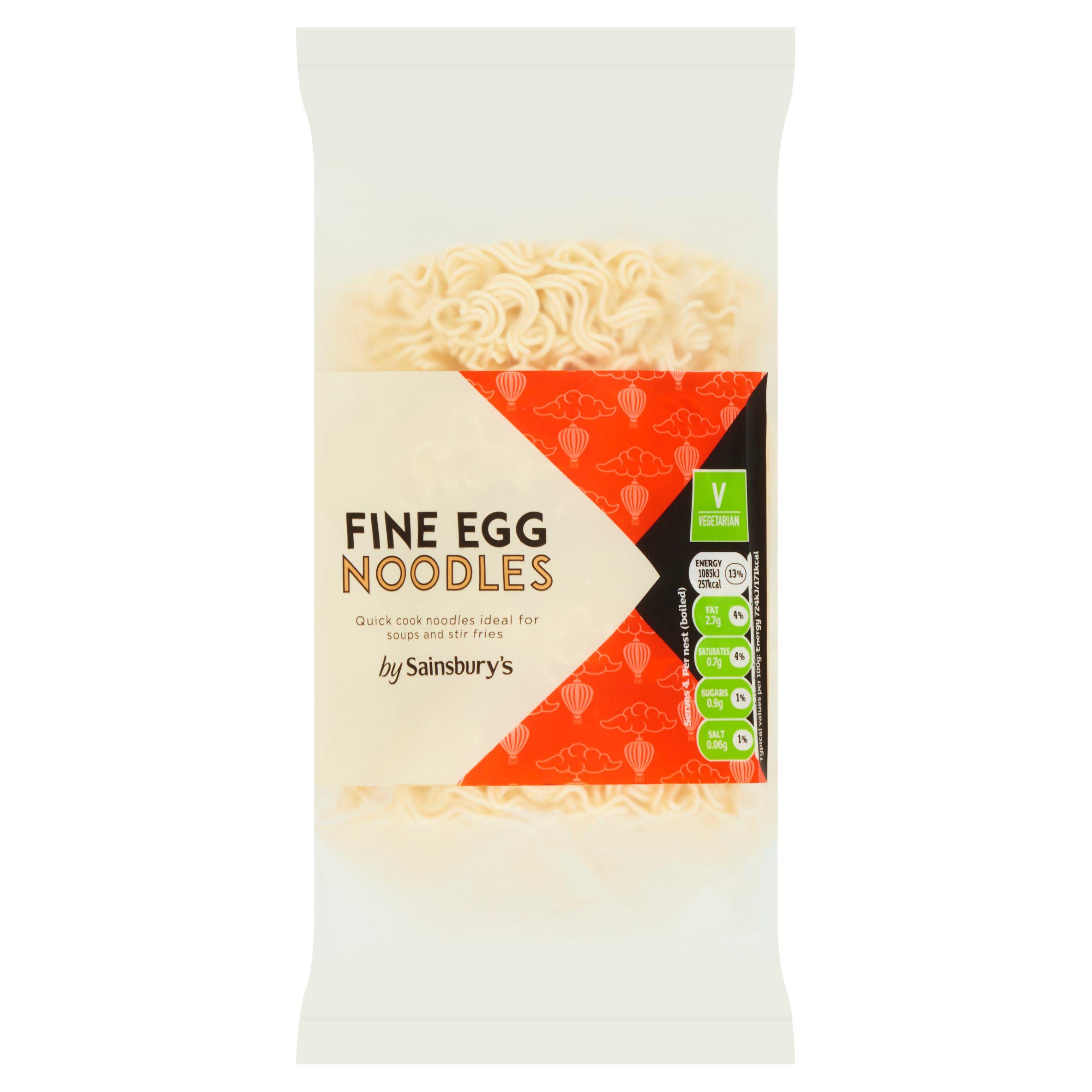 Sainsbury's Fine Egg Noodles 250g GOODS Sainsburys   