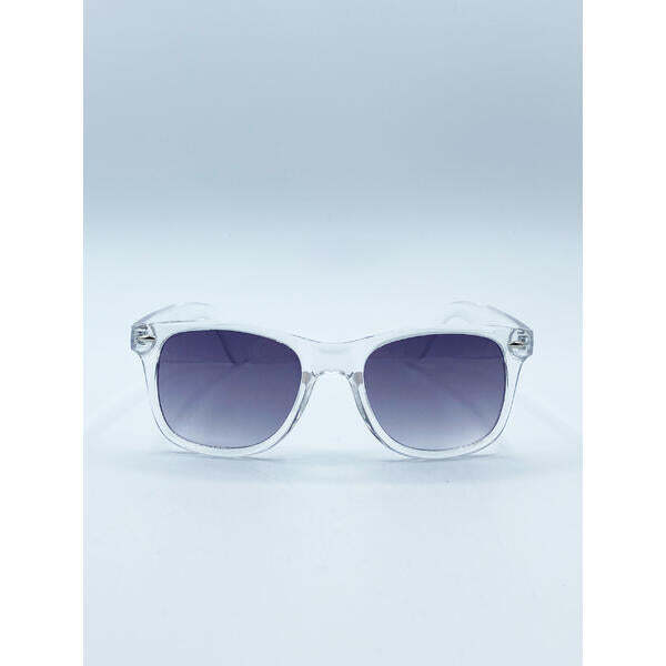 SVNX clear wayfarer sunglasses graded grey lenses - British product