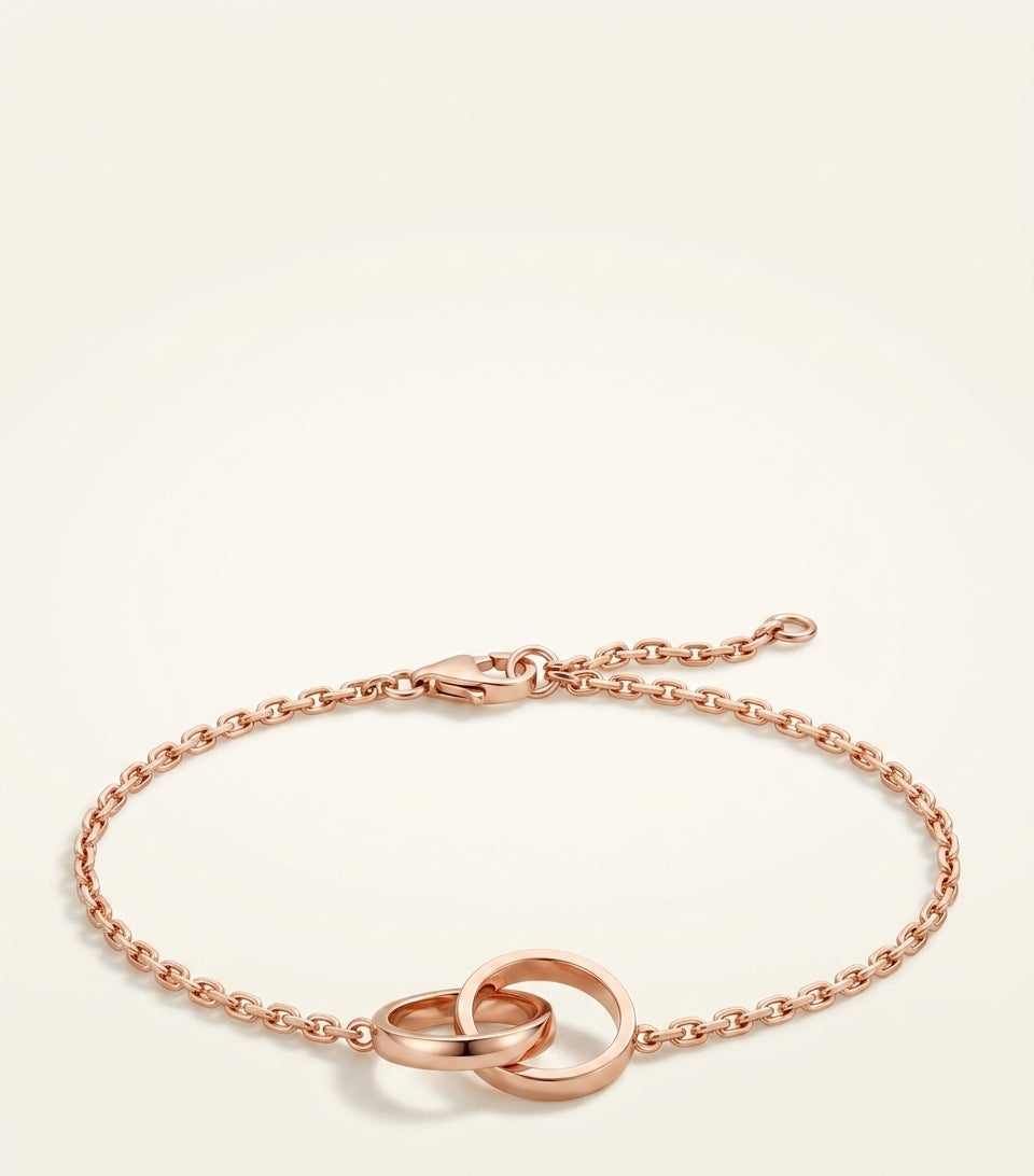 Cartier LOVE chain bracelet rose gold diamond, imported from the UK