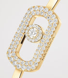 Messika So Move yellow gold diamond pavé bangle 0.67ct, UK version