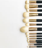 Vieve 14-piece makeup brush set with luxury canister (British brand)