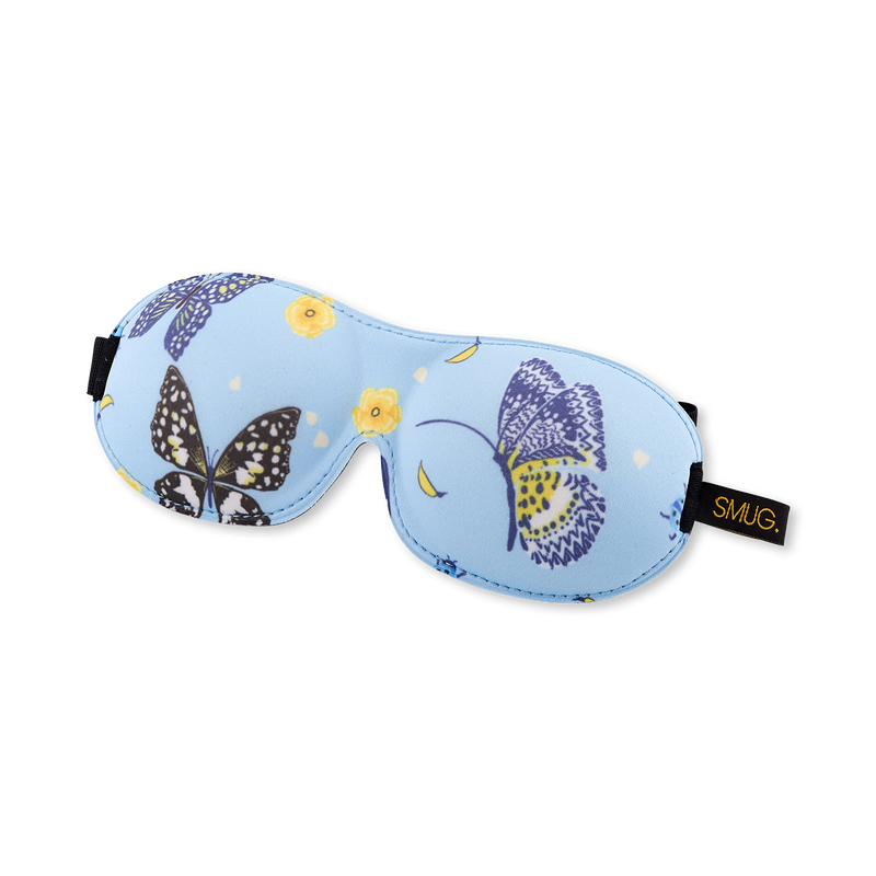 Butterflies contoured sleep mask blackout UK version