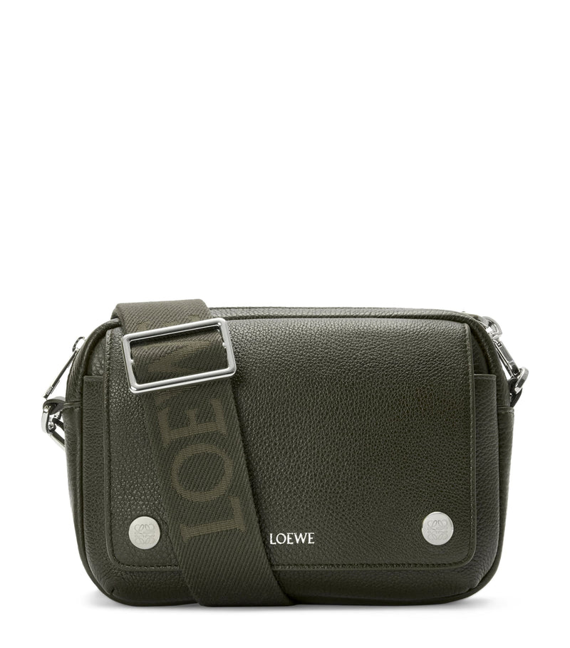 Small Leather Pebble Messenger Bag