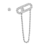 Messika Move Uno earrings white gold diamonds, UK version