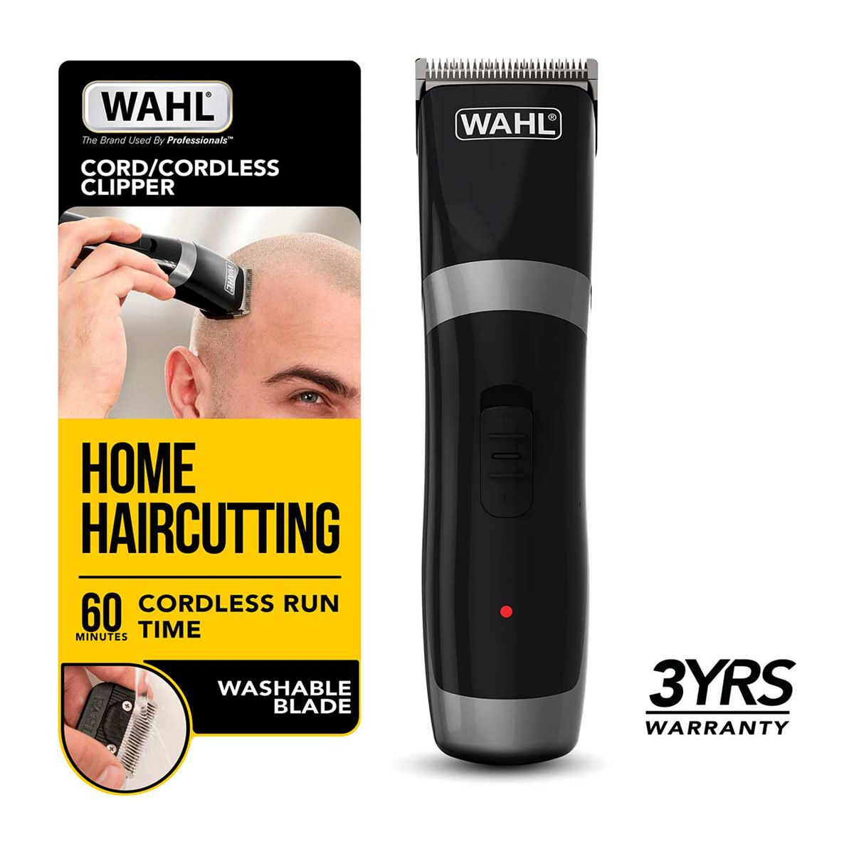 Wahl Clipper Kit Cord/Cordless, Black Men's Toiletries Boots   