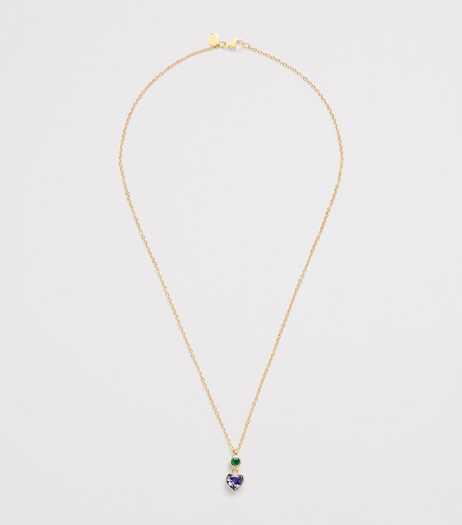 Emily P. Wheeler tanzanite heart necklace yellow gold, UK version