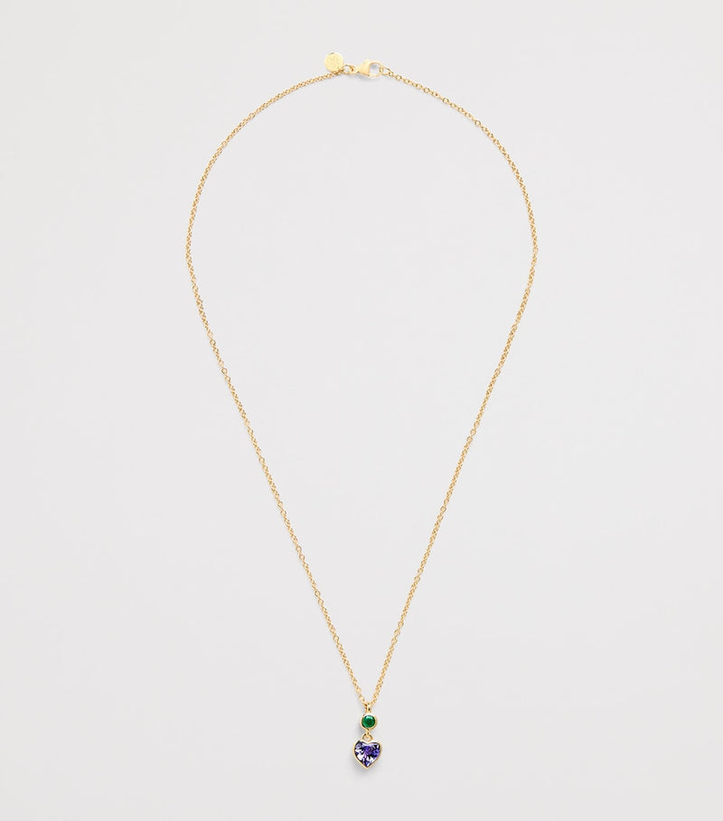 Emily P. Wheeler tanzanite heart necklace yellow gold, UK version