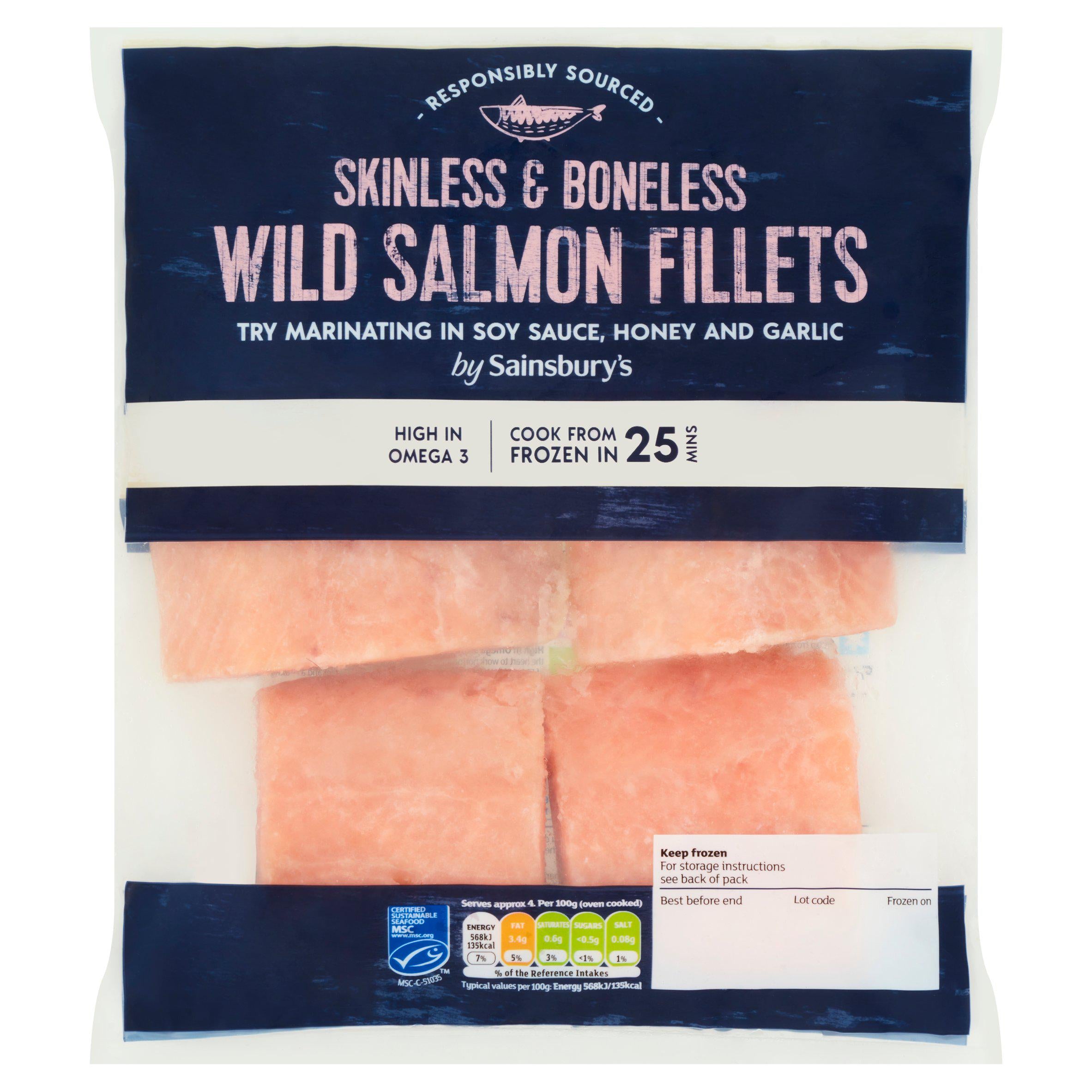 Sainsbury's Salmon Fillets 360g GOODS Sainsburys   