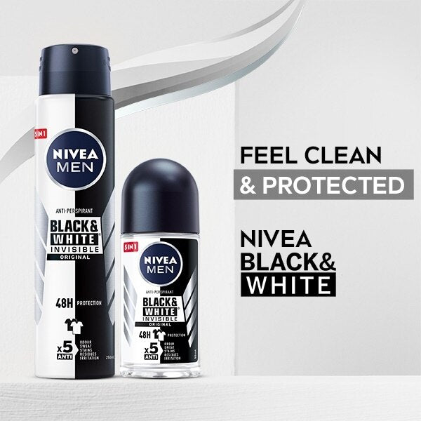 NIVEA MEN  Black & White Anti-Perspirant Deodorant 250ml