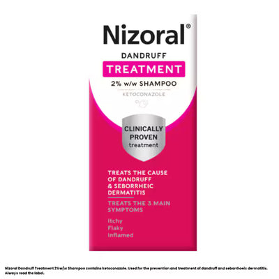 Nizoral Dandruff Treatment Shampoo Ketoconazole 2% 120ml