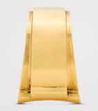 Saint Laurent Scroll Open Cuff Bracelet brass, imported from the UK