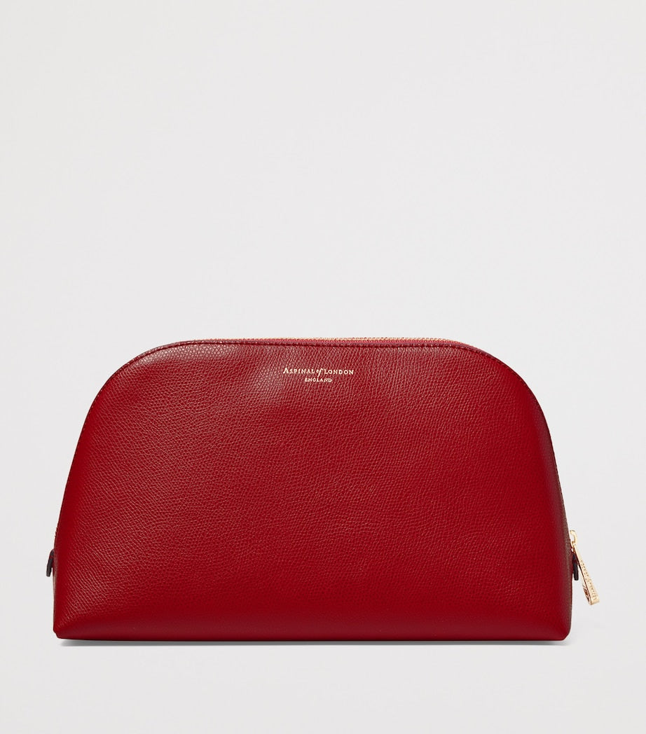 Aspinal of London large grained leather cosmetics case, UK version