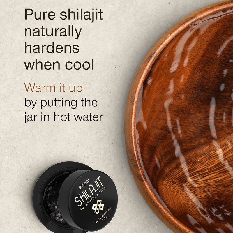 SuperSelf pure shilajit resin 20g, imported from the UK
