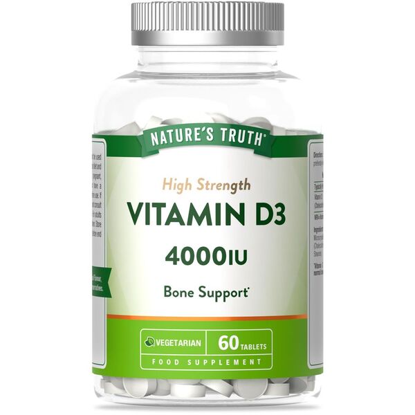 Nature's Truth Vitamin D3 4000IU 60 tablets, imported from the UK