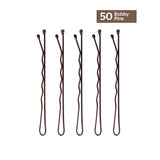 Brushworks Brown Bobby Pins - 50 Pieces GOODS Superdrug   