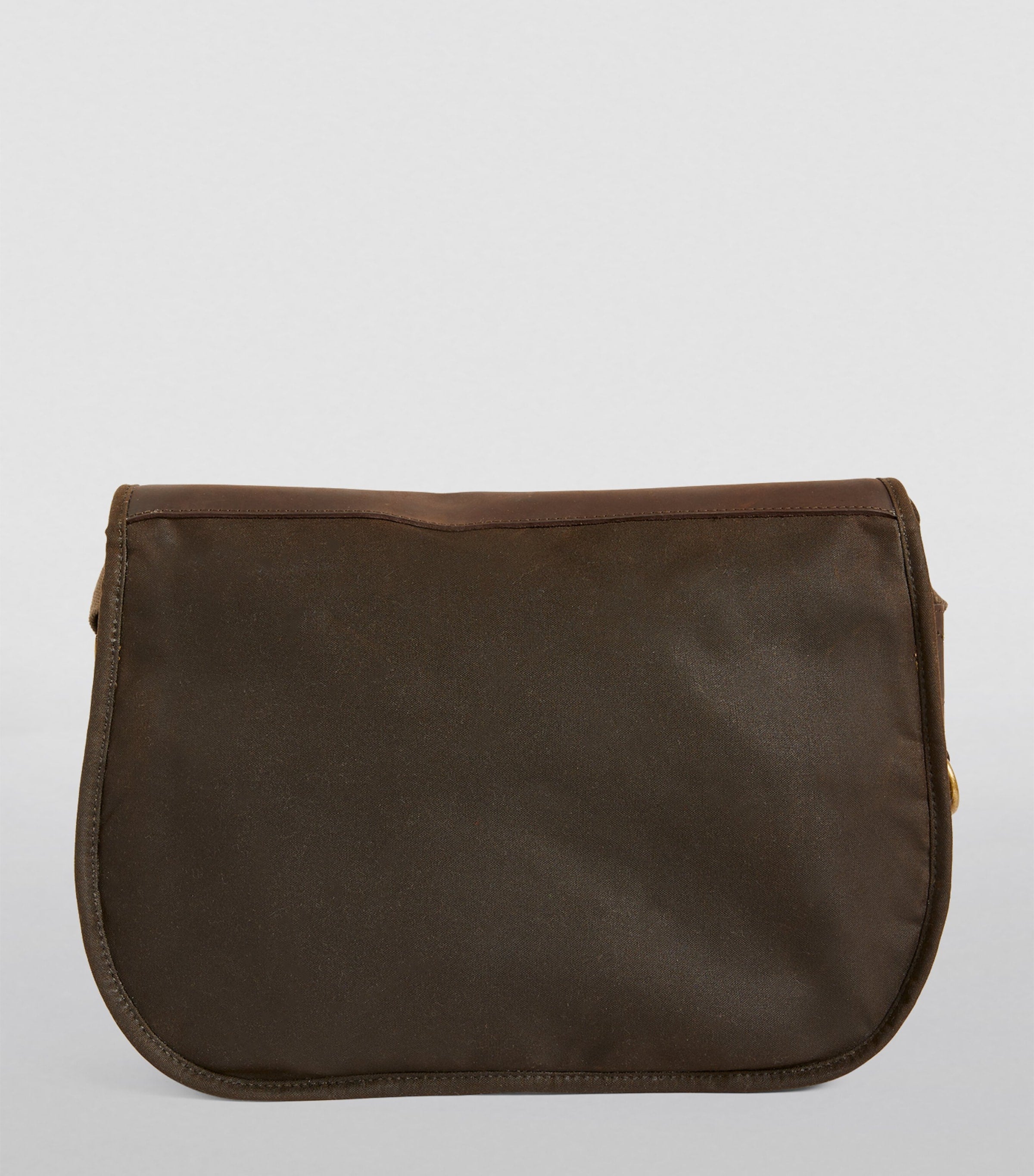 Barbour waxed Tarras messenger bag with leather trim, imported from the UK