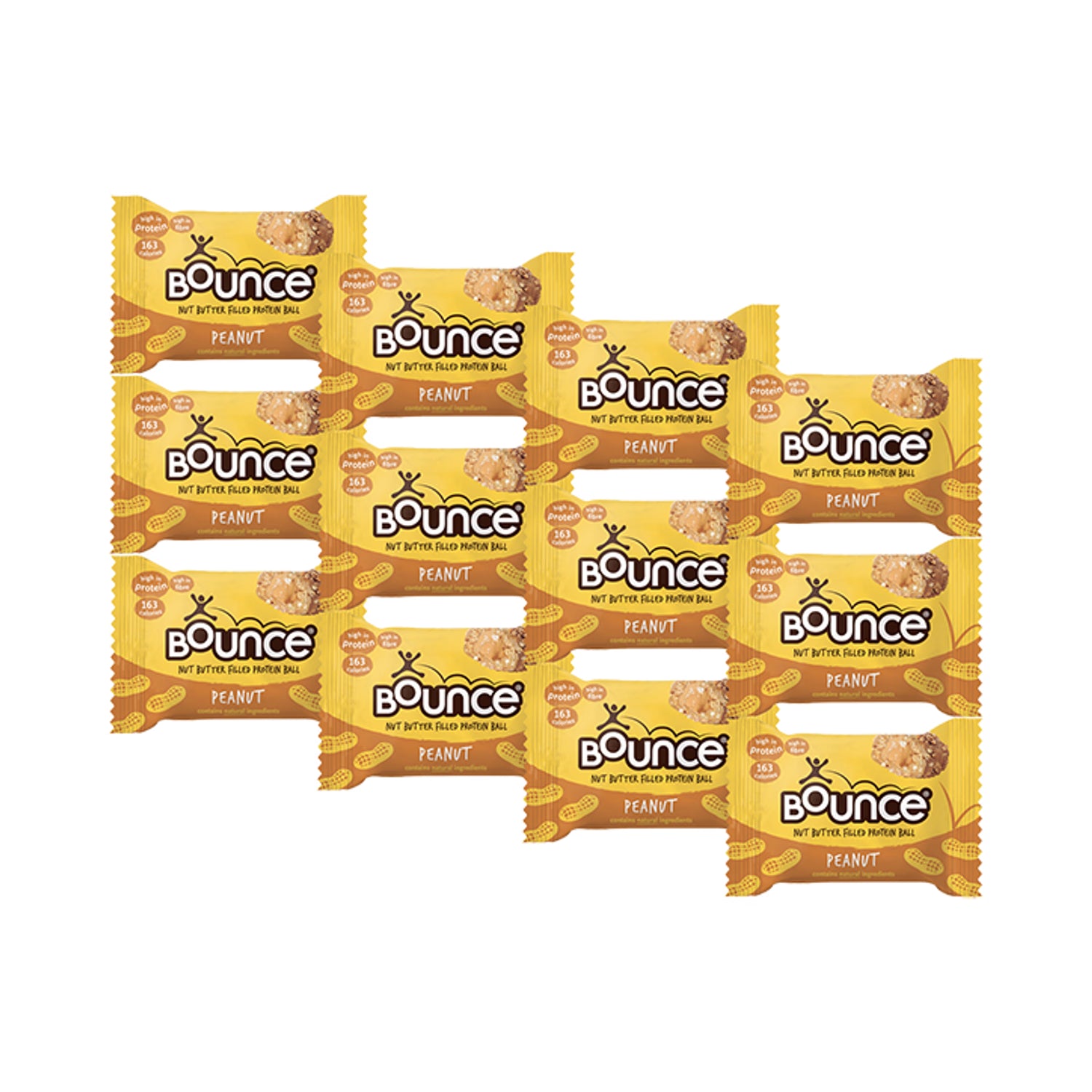 Bounce peanut butter filled protein ball 12x35g, imported from the UK