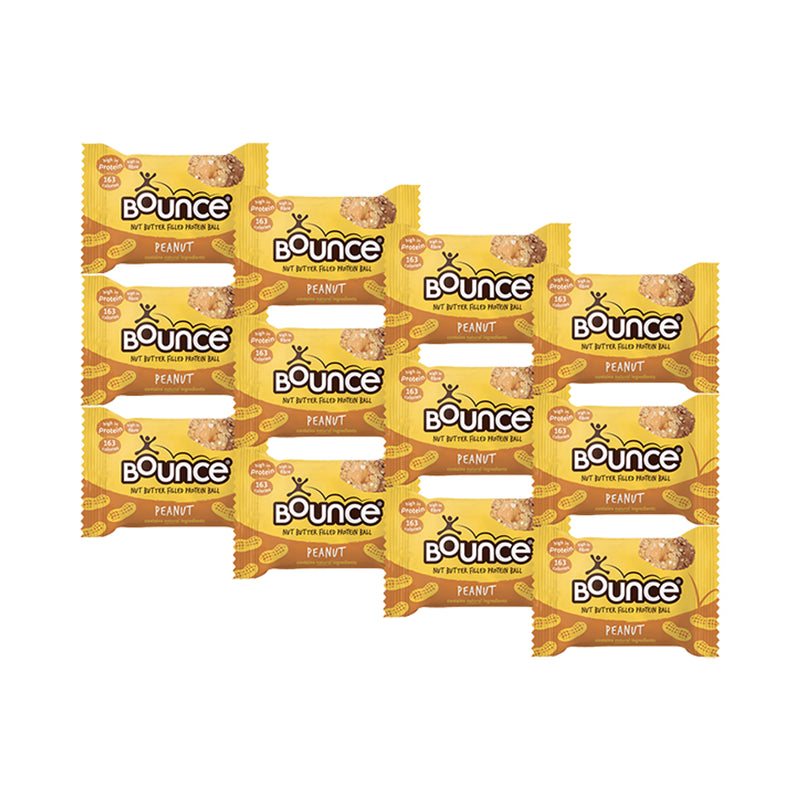 Bounce peanut butter filled protein ball 12x35g, imported from the UK