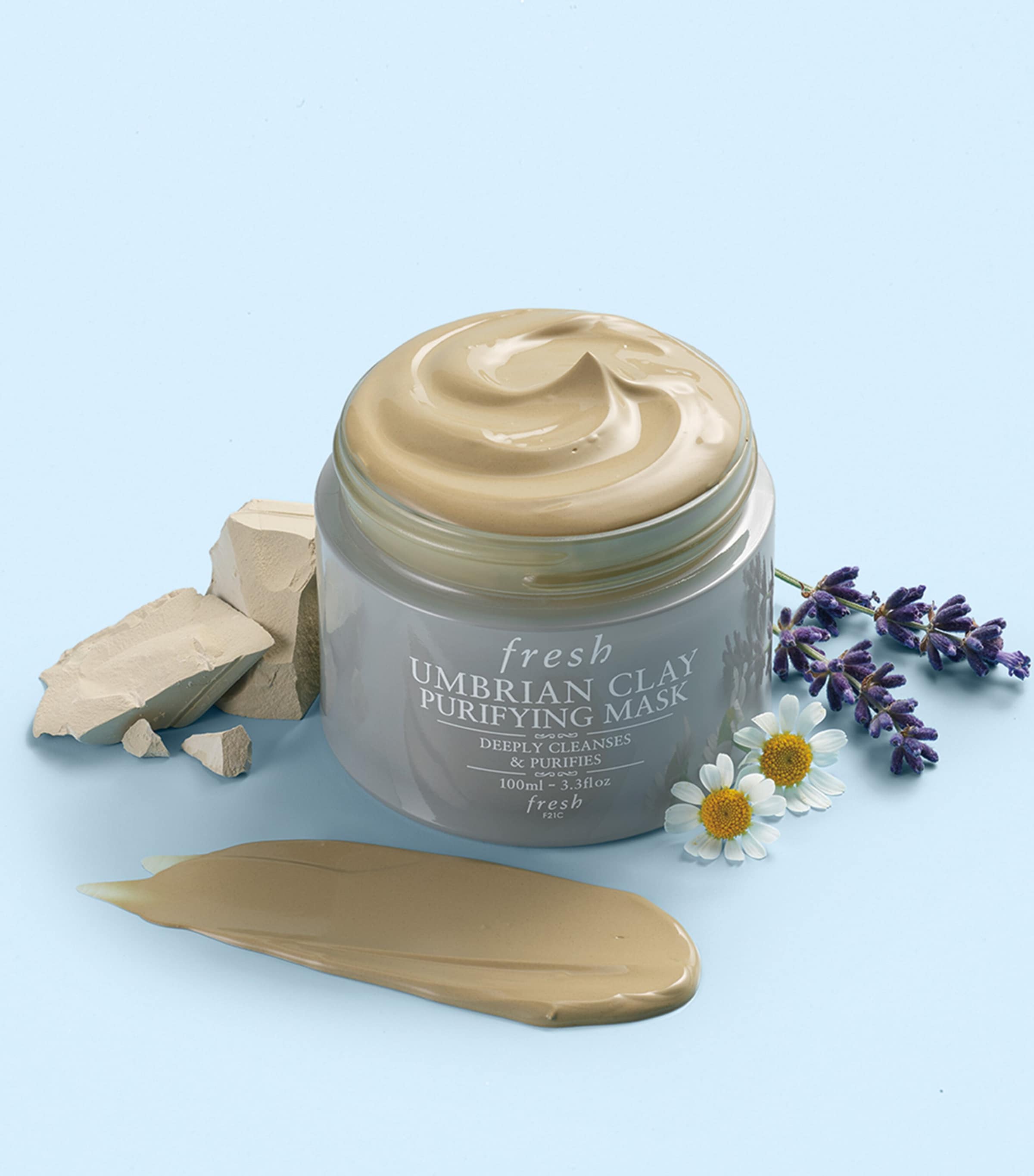 Fresh Umbrian Clay Pore-Purifying Face Mask 100ml - British product