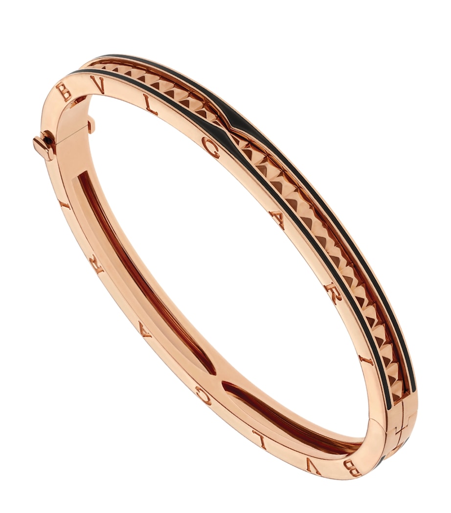 Bvlgari B.zero1 bangle rose gold ceramic, imported from the UK