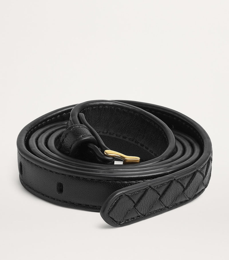Bottega Veneta Intrecciato watch belt thin lambskin (British brand)