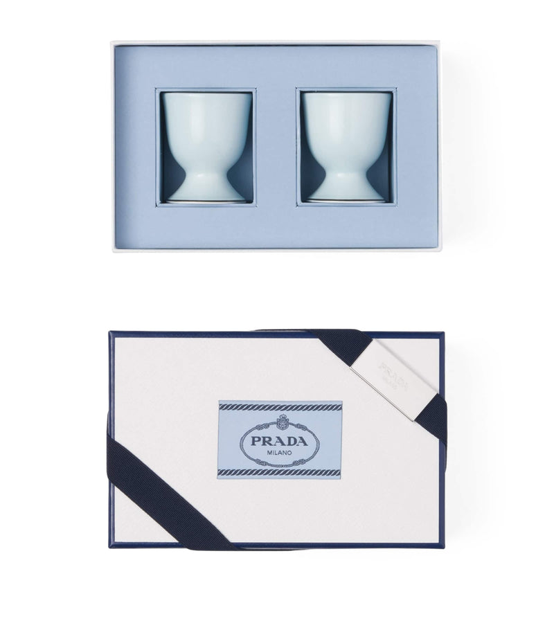 Prada celadon egg cups set of 2, imported from the UK