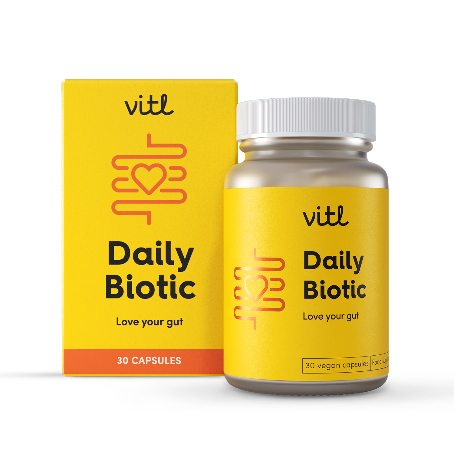 Vitl Daily Biotic probiotic capsules 30 Capsules (British brand)
