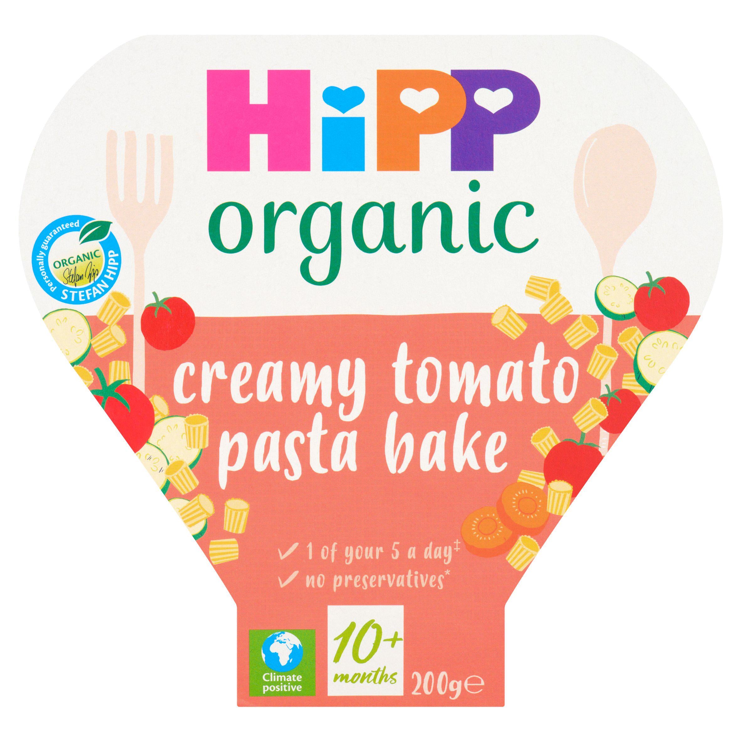 HiPP Organic Creamy Tomato Pasta Bake Toddler Tray Meal 10+ Months 200g GOODS Sainsburys   