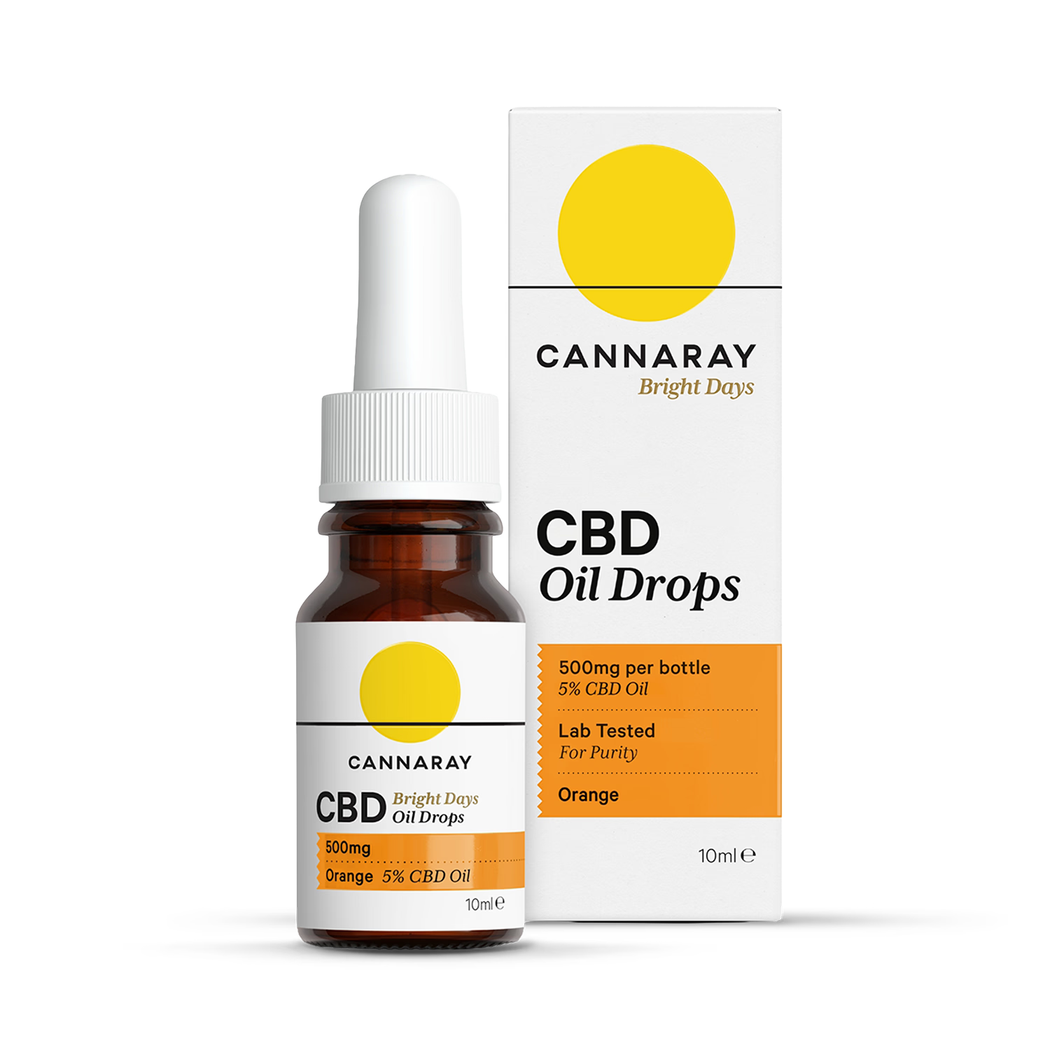 Bright Days Oil Drops Orange Flavour 500mg 10ml