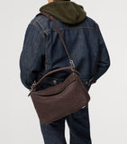 LOEWE large suede puzzle top-handle bag, UK version