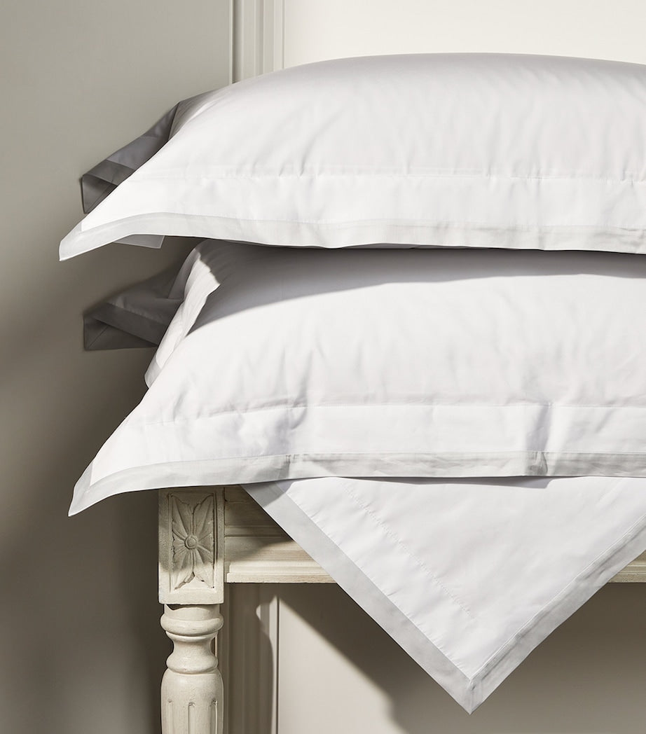 Super King Egyptian Cotton Duvet Cover with Contrasting Trims 260cm x 220cm